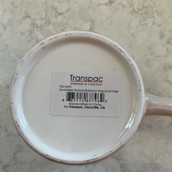 🎄3/$30 Mushroom Design Ceramic Mug with Hidden Gnome NWT - Picture 8 of 8